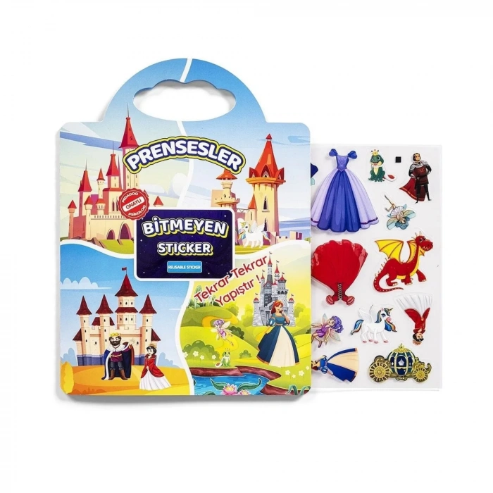 Bitmeyen Sticker Kitabım Tekrar Tekrar Kullanılabilen Stickerlar - 3lü Set - Pedagog Psikolog Onaylı