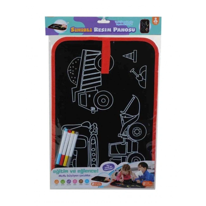 Çift Taraflı Sihirli Resim Panosu Yaz Sil Tekrar Kullan