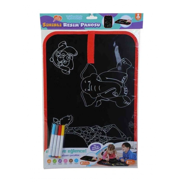 Çift Taraflı Sihirli Resim Panosu Yaz Sil Tekrar Kullan