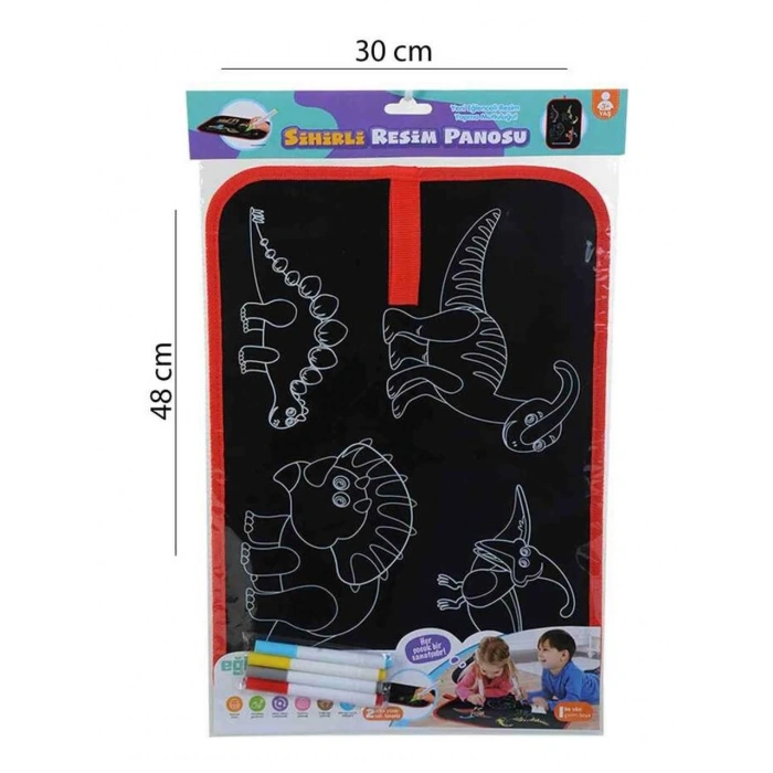 Çift Taraflı Sihirli Resim Panosu Yaz Sil Tekrar Kullan