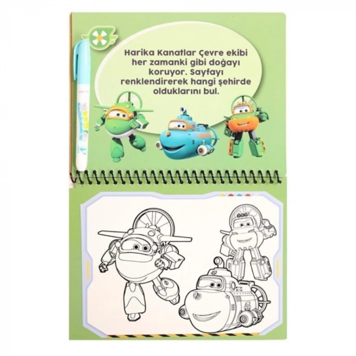 Harika Kanatlar Sihirli Boyama Kitabı Water Magic