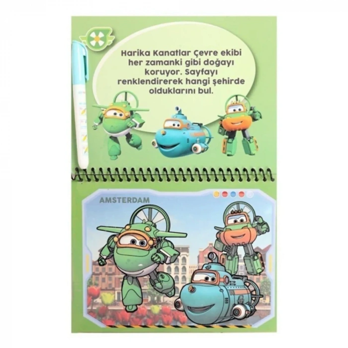 Harika Kanatlar Sihirli Boyama Kitabı Water Magic