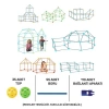 Kale Yapı Seti Oyun Çadırı Zeka Geliştiren 200 Parça Kendin Yap Yaratıcı Aktivite İnşa Seti