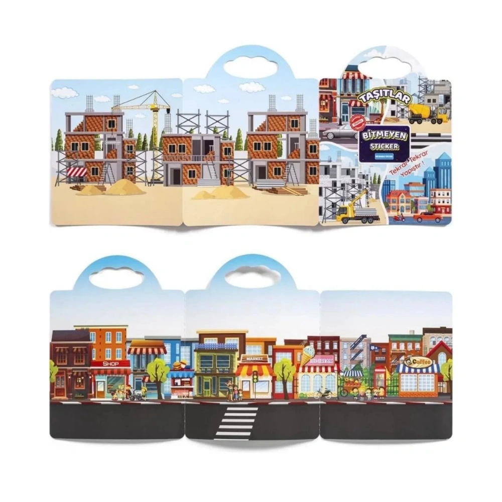 Bitmeyen Sticker Kitabım Tekrar Tekrar Kullanılabilen Stickerlar - 3lü Set - Pedagog Psikolog Onaylı