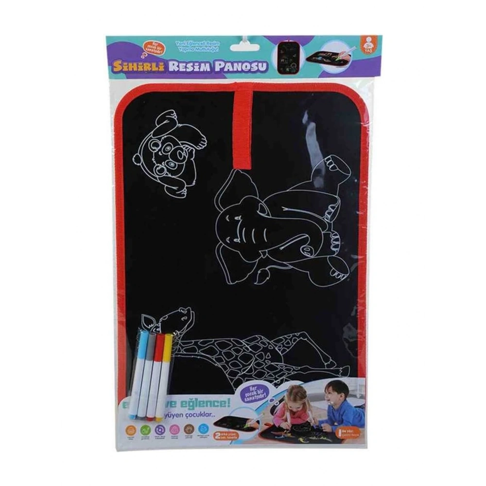 Çift Taraflı Sihirli Resim Panosu Yaz Sil Tekrar Kullan