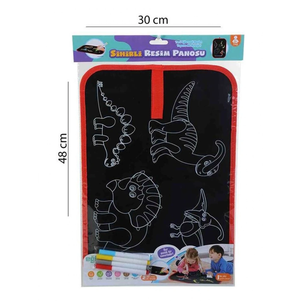 Çift Taraflı Sihirli Resim Panosu Yaz Sil Tekrar Kullan