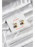 14K Gold Renk Kaplama CM Kadın Küpe
