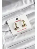 14K Gold Renk Kaplama CM Kadın Küpe