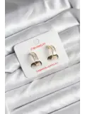 14K Gold Renk Kaplama CM Kadın Küpe