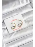 14K Gold Renk Kaplama CM Kadın Küpe