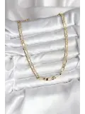 14K Gold Renk Kaplama Model CM Kadın Kolye