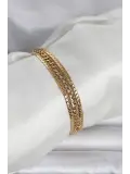 316L Çelik Gold Renk 3lü Kadın Bileklik