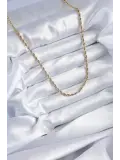 316L Çelik Gold Renk 60 cm Burgu Model Kadın Kolye