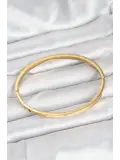 316L Çelik Gold Renk 65 mm İnce Kadın Kelepçe Bileklik