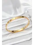 316L Çelik Gold Renk 65 mm Kadın Kelepçe Bileklik
