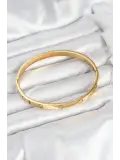 316L Çelik Gold Renk 65 mm Kadın Kelepçe Bileklik