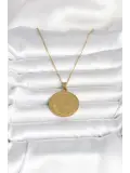 316L Çelik Gold Renk Ayetel Kürsi Yazılı Kolye