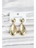 316L Çelik Gold Renk Damla Model Kadın Küpe