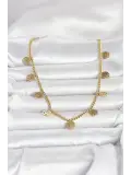 316L Çelik Gold Renk Yaşam Ağacı Model Kadın Kolye