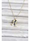 316L Çelik Zincir Gold Renk Dolphin Model Kadın Kolye