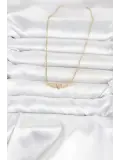 316L Çelik Zincir Gold Renk Kanatlı Pembe Kalp Model Kadın Kolye