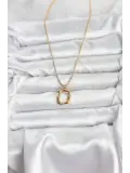 316L Çelik Zincir Gold Renk Model Kadın Kolye