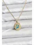 316L Çelik Zincir Gold Renk Shark Figür Kadın Kolye