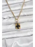 316L Çelik Zincir Gold Renk Vintage Model Kadın Kolye