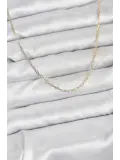 CM 14K Gold Renk Ataç Zincir Model 60 cm Kadın Kolye