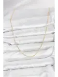 CM 14K Gold Renk Ataç Zincir Model 60 cm Kadın Kolye