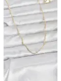 CM 14K Gold Renk Burgu Model 60 cm Kadın Kolye
