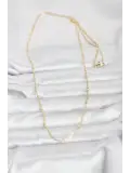 CM 14K Gold Renk Burgu Model 60 cm Kadın Kolye