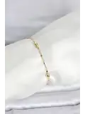 CM 14K Gold Renk Damla Topçuk Model Kadın Bileklik