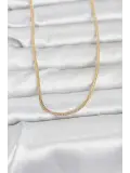 CM 14K Gold Renk Dolgun Zincir Model 60 cm Kadın Kolye