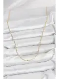 CM 14K Gold Renk Gemici Zincir Model 60 cm Kadın Kolye