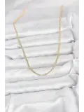 CM 14K Gold Renk Halka Model 60 cm Kadın Kolye