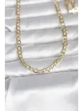 CM 14K Gold Renk Kalın Zincir Model 60 cm Kadın Kolye