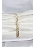 CM 14K Gold Renk Kalın Zincir Model Kadın Bileklik