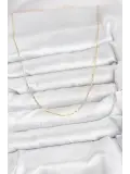 CM 14K Gold Renk Kesme Model 60 cm Kadın Kolye