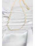 CM 14K Gold Renk Kuşgözü Zincir Model 60 cm Kadın Kolye