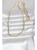 CM 14K Gold Renk Yassı Model 60 cm Kadın Kolye