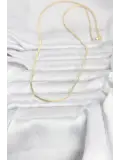 CM 14K Gold Renk Yassı Zincir Model 60 cm Kadın Kolye
