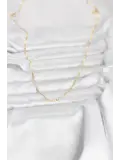 CM 14K Gold Renk Yassı Zincir Model 60 cm Kadın Kolye