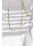 CM 14K Gold Renk Yassı Zincir Model 60 cm Kadın Kolye