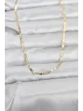 CM 14K Gold Renk Zincir Model 60 cm Kadın Kolye