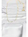 CM 14K Gold Renk Zincir Model 60 cm Kadın Kolye