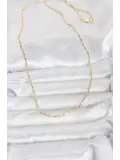 CM 14K Gold Renk Zincirli 60 cm Kadın Kolye