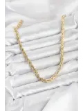 CM Burgu Model Gold Renk Pirinç 60 cm Kadın Kolye
