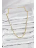 CM Gold Renk Pirinç Halkalı Model Kadın Kolye
