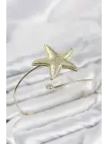 Deniz Yıldızı Model Gold Renk Pirinç Pazu Bileklik